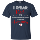 I Wear Red For Wolff-parkinson-white Syndrome Awareness Tee_black=