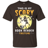 This Is My Scary Book Reader Halloween Costume T-shirt_black=