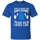 This is What an Awesome 8 Year Old Looks Like T-Shirt Funny_Navy