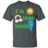 I'm Dead Inside Funny T Shirt Happy Sun Rainbow Dolphin