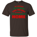 Granddaughter Home For Holidays T Shirt For The Holidays_black