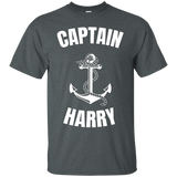 Captain Harry T-shirt Personalized Boat Captain Shirt_black=