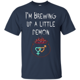 I'm Brewing Up A Little Demon Pregnancy Baby Due Mom T-shirt