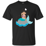 Cute Unique & Trendy Mermaid & Pearls Art T-shirt & Gift_navy