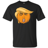 Orange Trump Pumpkin Costume - Trumpkin Meme Halloween_Black