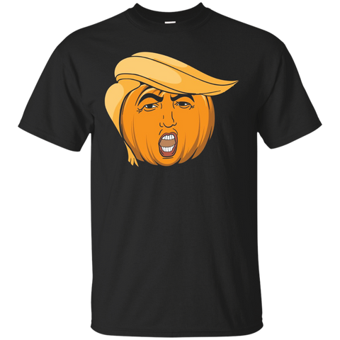 Orange Trump Pumpkin Costume - Trumpkin Meme Halloween_Black