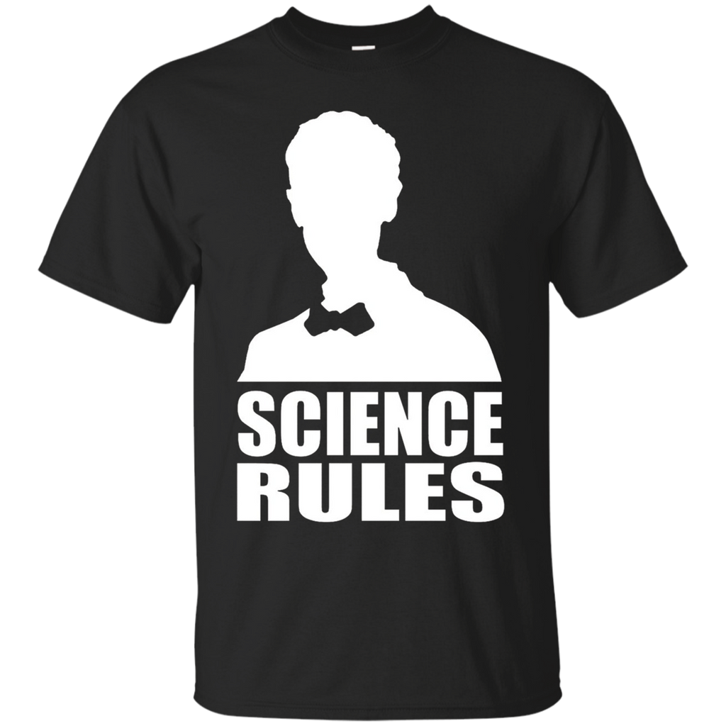Science Rules Funny Shirt Science T Shirt For Scientists_Black