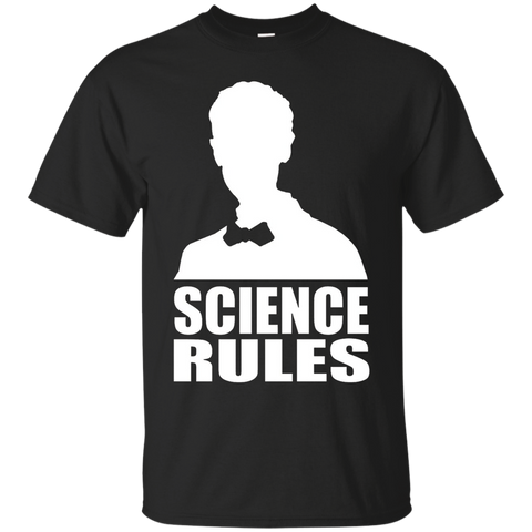 Science Rules Funny Shirt Science T Shirt For Scientists_Black