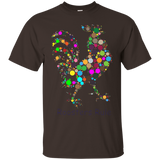 Roosters Rule Abstract Tshirt Tee_Black