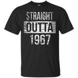 Straight Outta 1967 - Funny 50th Birthday T-Shirt Gift_Black