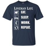 Lineman Life- Eat Sleep Work Repeat