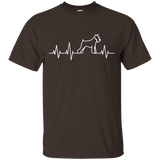 Schnauzer Heartbeat Shirt Miniature Schnauzer T-Shirt Gift_Black