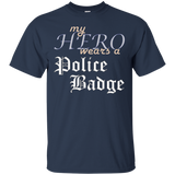 My Hero Wears A Police Badge_black=