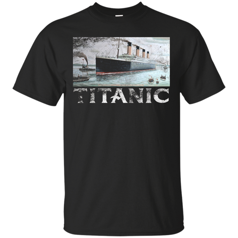 Titanic April 1912 T Shirt Tee Ship Voyage Atlantic Ocean_Black