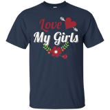 Womens I Love My Girls T-shirt_Black