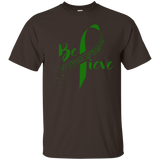 Liver Cancer Awareness - Inspirational Believe T-shirt_black=