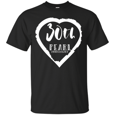 30th Wedding Anniversary Pearl T-shirt_black