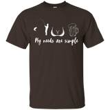 My needs are simple T-shirt_Black
