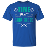 Time to Get Ship Faced Cruise Ship Vacation Family T-Shirt_Black