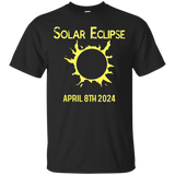 Total Solar Eclipse 2024 T-Shirt for Men Women Boys Girls_Black