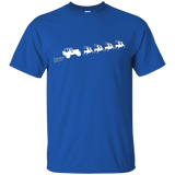 Santa Sleigh Funny Jeep Driver Christmas T-Shirt_Black