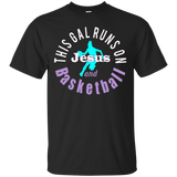 Top Girls Basketball Runs on Jesus Gift TShirt_Black