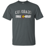 Retro State of Colorado Flag Shirt_Black
