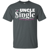 My Uncle Is Single Funny Nephew and Niece T-Shirt_Black