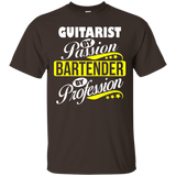 Guitarist By Passion Bartender By Profession T Shirt_black