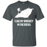 Whiskey On The Rocks Cool T-Shirt for Hikers_Black