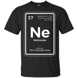 Nebraska T Shirt Periodic Table Cornhusker State_Black