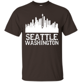 Seattle Washington USA United States America City T-shirt_Black