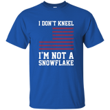 I Don't Kneel - I'm Not A Snowflake Distressed Flag Shirt_black