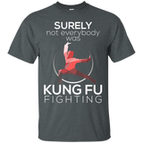 Surely Not Everybody Was Kung Fu Fighting Funny T-shirt_Black