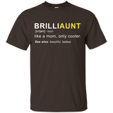 Womens Brilliaunt Definition T-shirt Funny Gift For Aunt_Black