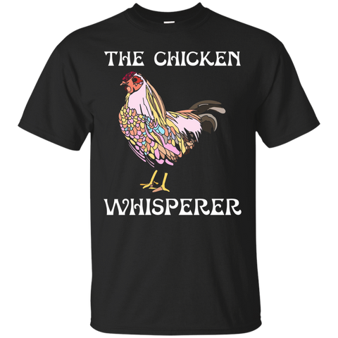 The Chicken Whisperer T-Shirt Funny Chicken Lover Tee_Black