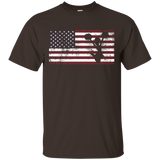 American Flag Cheerleading Cheer Patriotic Usa Shirt_black