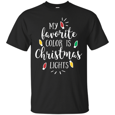 My Favorite Color Is Christmas Lights T-shirt_black=