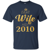 Womens Best Wife Since 2010 - T-Shirt 7 year Anniversary_Black