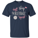 Volleyball Team Spirit Setter Spike Practice T-Shirt_Black