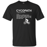 Cycopath Funny Bicycle Cyclist T-shirt Gift_black=