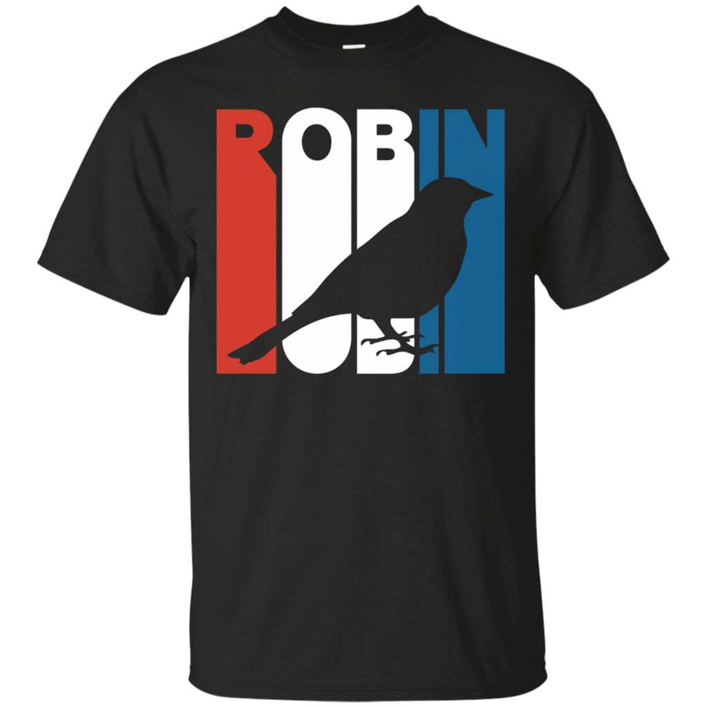 Retro RWnB Robin Silhouette T-Shirt_Black