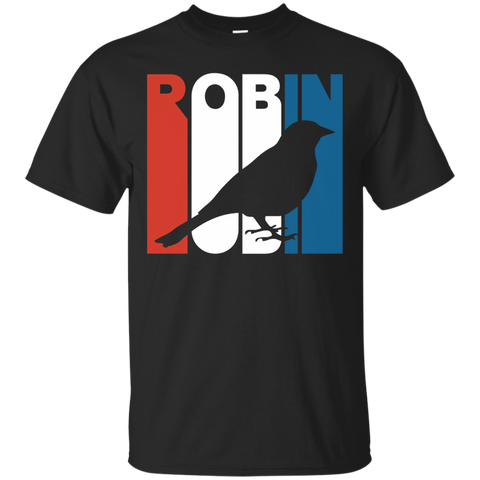 Retro RWnB Robin Silhouette T-Shirt_Black