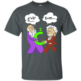 Pythagoras fights Einstein t-shirt_Black