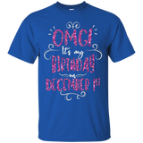 Omg! It's My Birthday On December 1st Girls Party T Shirt_black=