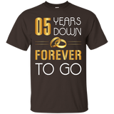 05 Years Down, Forever To Go Couple Anniversary T-shirt_black