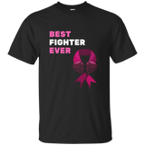 Best Fighter Ever Fight Breast Cancer Pink Shirt_black=