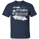 Road to Hana Survivor Maui Hawaii Tee Shirt_Black