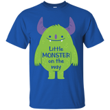 Little Monster On The Way T-shirt Monster Baby Lover_black=