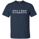 Retro College Funny T Shirt_Navy